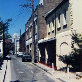 View looking south-west to William Street Redfern, 1989