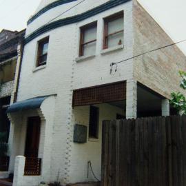 View looking north-east to terrace house, William Street Redfern, 1989