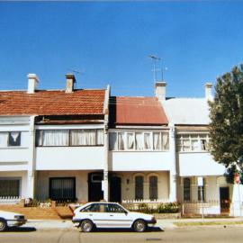 View looking east to terrace houses, Young Street Redfern, 1989