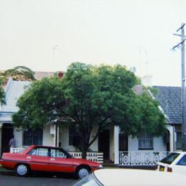 View looking north, terrace houses, Zamia Street Redfern, 1989
