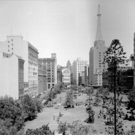 Wynyard Park from Margaret Street Sydney, 1939