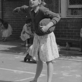 Captain ball game at Woolloomooloo Playground, Dowling Street Woolloomooloo, 1950s