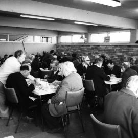 Meal at Moore Park Activities Centre, 1977