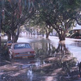 Flooding due to failure of 48 inch water main in Elizabeth St Redfern.