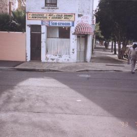 Streetscape with grocery store, Buckland Street Alexandria, 1993