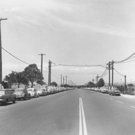 Cars parked in Dacey Avenue Waterloo, 1970