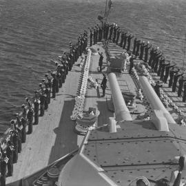 Sailors on HMAS Australia on Victory Day, 1919