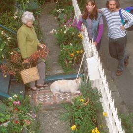 Neighbours in garden Glebe.