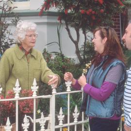 Neighbours in garden Glebe.