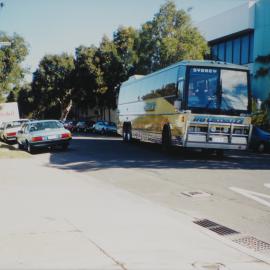 Trial entry to bus depot from Dunning Ave.