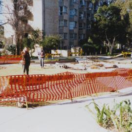 Road works at Cooper St Redfern.