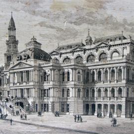 Sydney Town Hall, George Street Sydney, circa 1880s