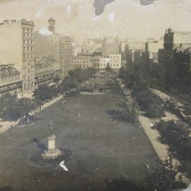 Wynyard Park from Margaret Street to Wynyard Street Sydney, 1910