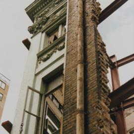 Building facade in Sussex Street Sydney, circa 1980-1989