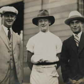 Fruit and vegetable barrowmen, near Customs House, Circular Quay, 1932