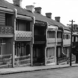 Terrace houses, Brown Street Paddington, 1966