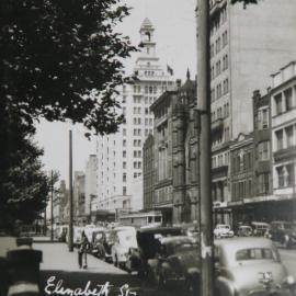 Streetscape, Elizabeth Street Sydney, circa 1940-1949