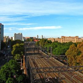 Autumn tracks, Haymarket Sydney, no date