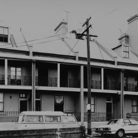 Blyth Terrace houses on Kent Street Millers Point, 1989