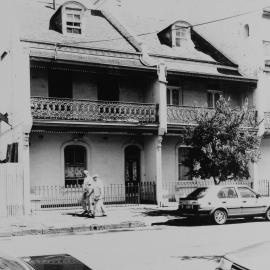 Terrace houses on Kent Street Millers Point, 1989