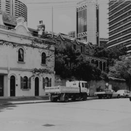 Streetscape with Carlson Terrace, Kent Street Millers Point, 1989