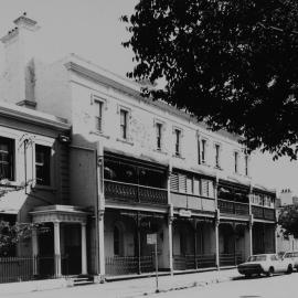 Streetscape with houses, Lower Fort Street Dawes Point, 1989