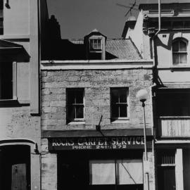 Streetscape with Rocks Carpet Service, Windmill Street Millers Point, 1989