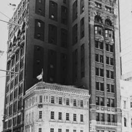 Streetscape with Louis Vuitton Building and Culwulla Chambers, Castlereagh Street Sydney, 1989