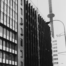 Streetscape with Grand United Building, Castlereagh Street Sydney, 1989