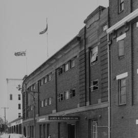 Streetscape with Lawson House, Cumberland Street The Rocks, 1989