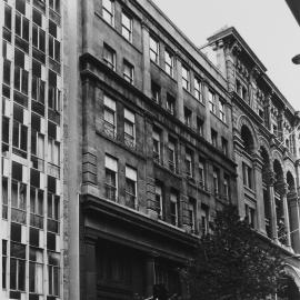 Streetscape with National Australia Bank, George Street Sydney, 1989