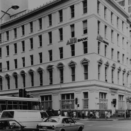 ANZ Bank on corner of George and King Streets Sydney, 1989