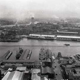 Pyrmont from AWA Tower, 1964