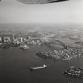 Aerial view Sydney and North Sydney
