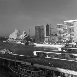 Circular Quay and sailing ships