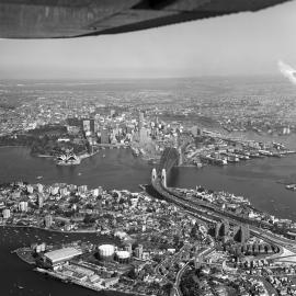 Aerial view of Sydney and North Sydney