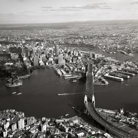 Aerial view of Sydney and North Sydney