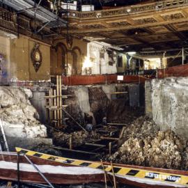 Interior restoration work of Capitol Theatre, Campbell Street Haymarket, 1993
