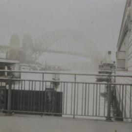 Circular Quay in fog.