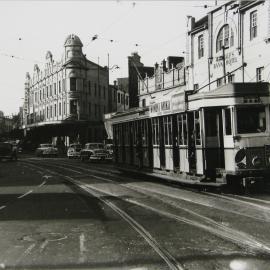 Tram to Canterbury, King Street Newtown, 1957