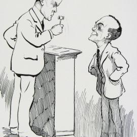 Cartoon of Arthur Joseph McElhone