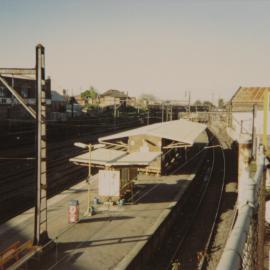 Platform at Railway Station, King Street Newtown, 1983