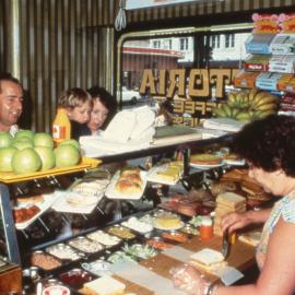 Food preparation at a City lunch bar