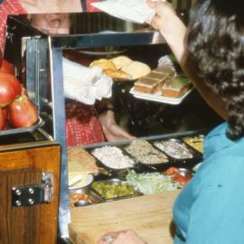 Food service at a City lunch bar