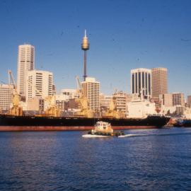 Ships berthed at Hickson Rd / Sussex St wharves, Darling Harbour