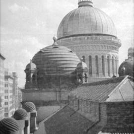 Rooftop domes of the Queen Victoria Building (QVB), George Street Sydney, 1932