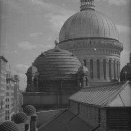 Rooftop domes of the Queen Victoria Building (QVB), George Street Sydney, 1932