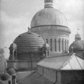 Rooftop domes of the Queen Victoria Building (QVB), George Street Sydney, 1932