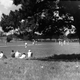 Cricket match in Centennial Park, Paddington, 1932
