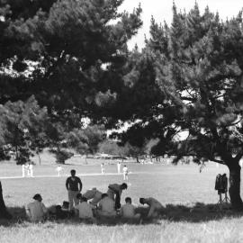 Cricket match in Centennial Park, 1932